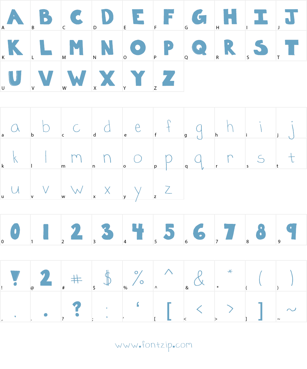 Poppies Font Character